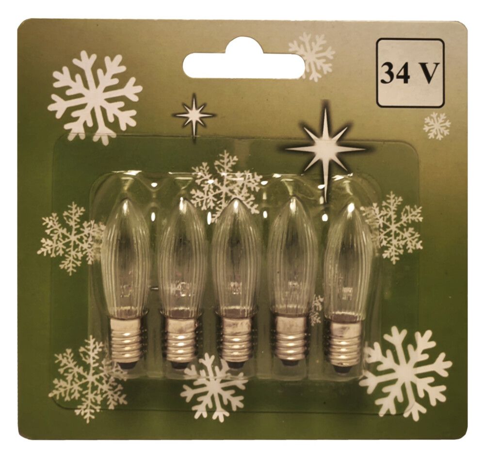 Perur í aðventuljós 5stk E10 3W dimmanleg