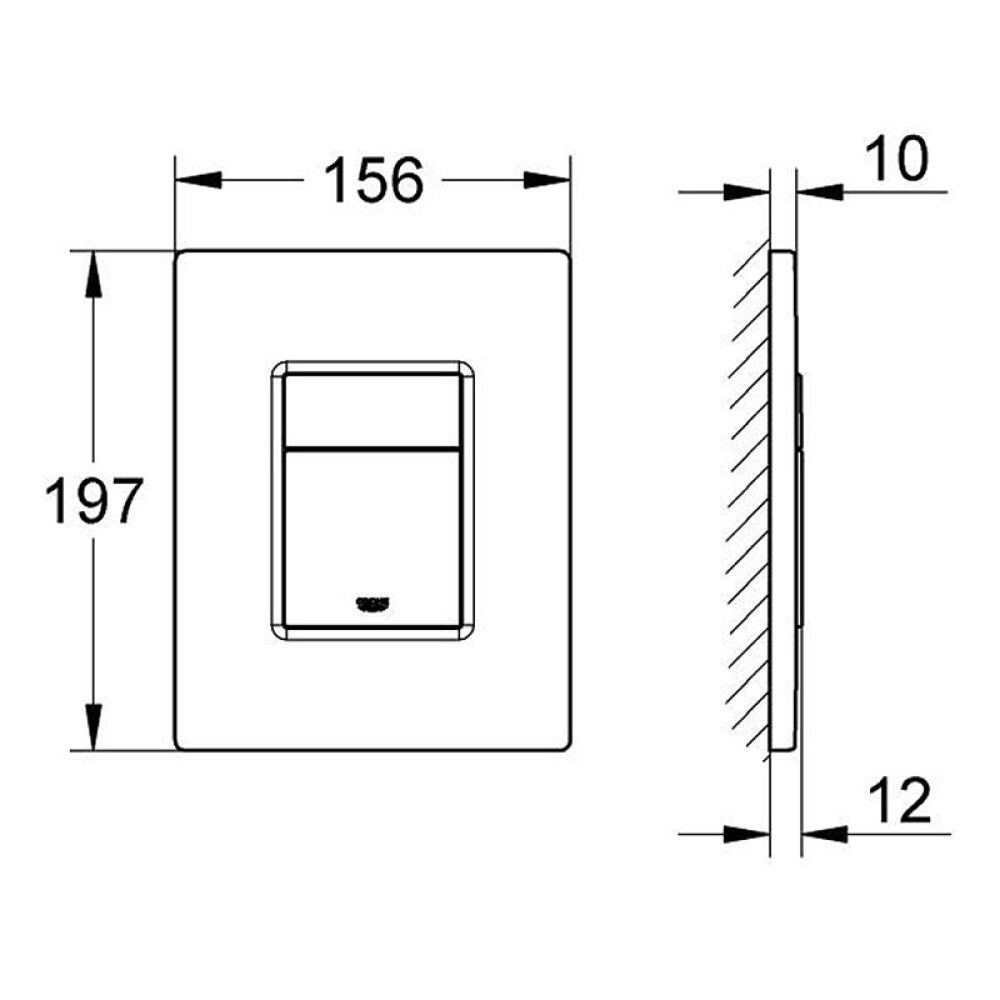 Skolspjald Grohe Even matt svart