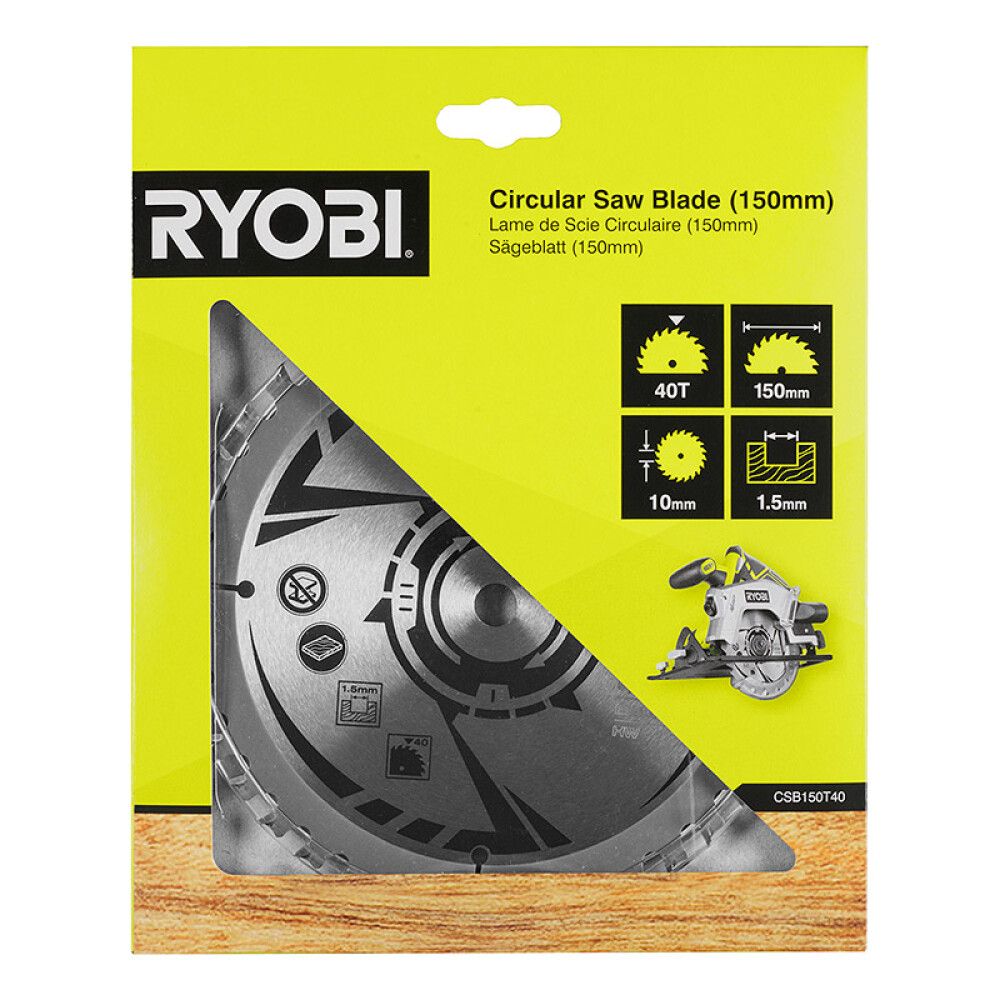 Hjólsagarblað 150x10mm Ryobi CSB150T40