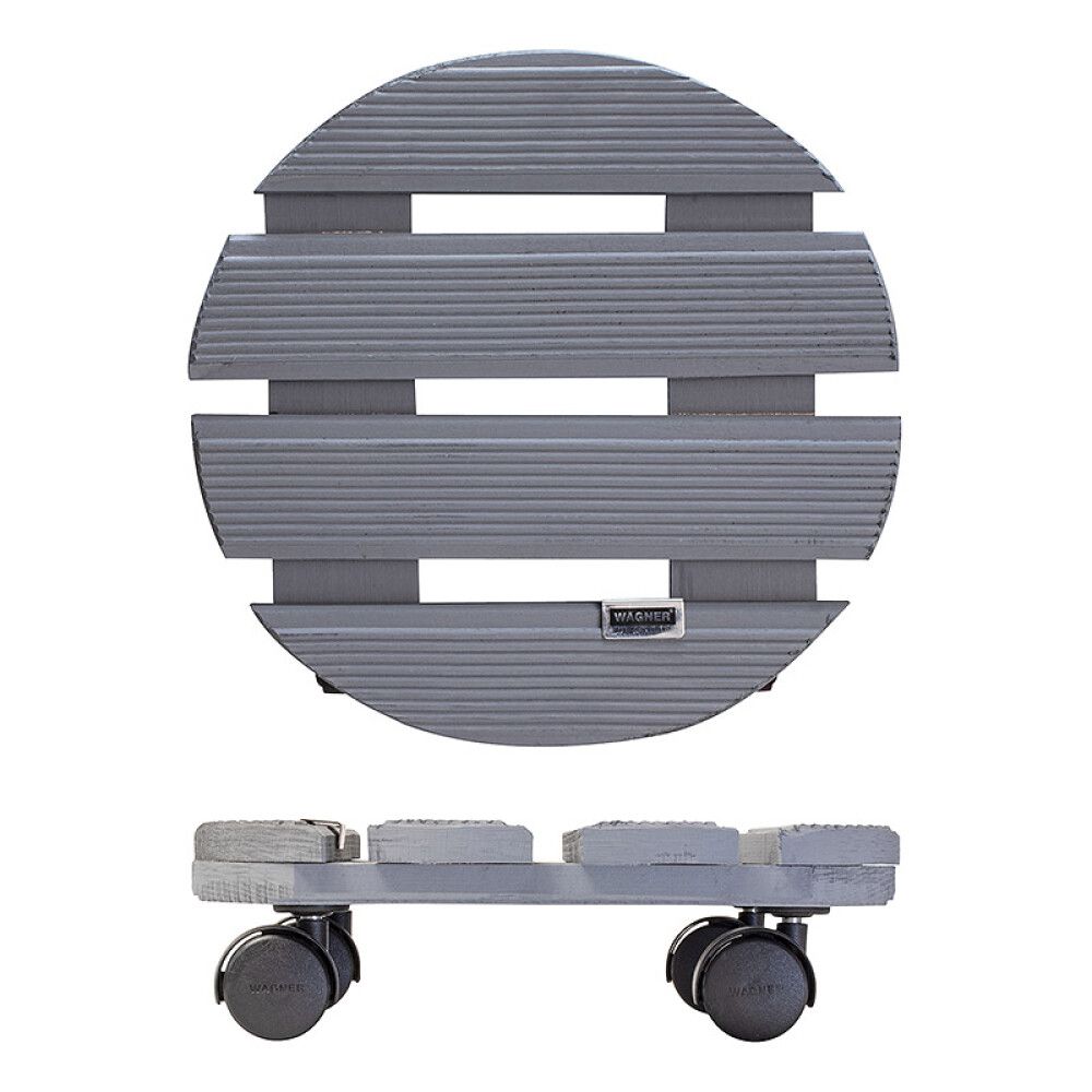 Rúllubretti fyrir blómapott 29cm 100kg grátt 