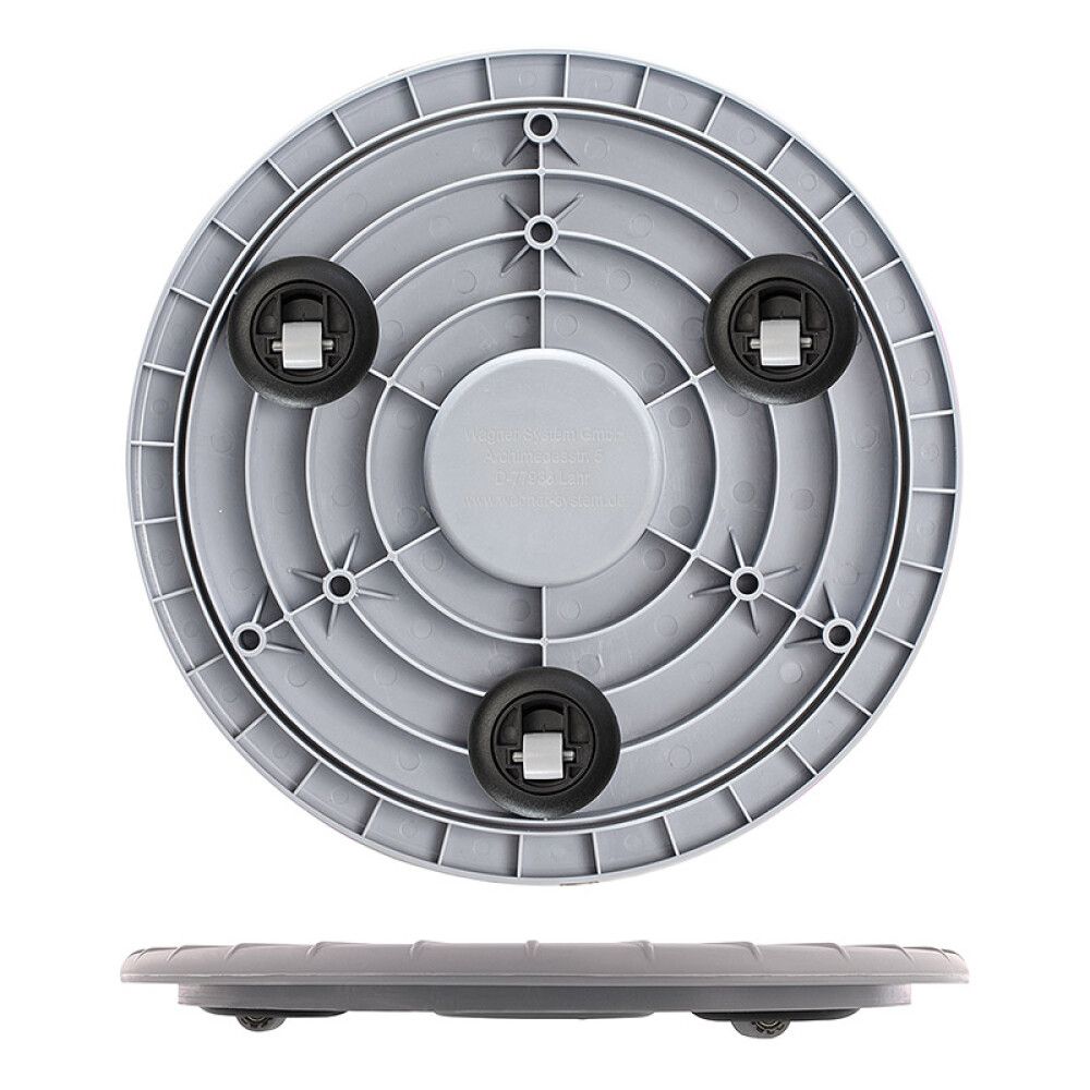 Rúllubretti fyrir blómapott 30cm 100kg grátt