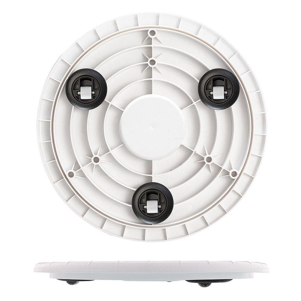 Rúllubretti fyrir blómapott 30cm 100kg hvítt