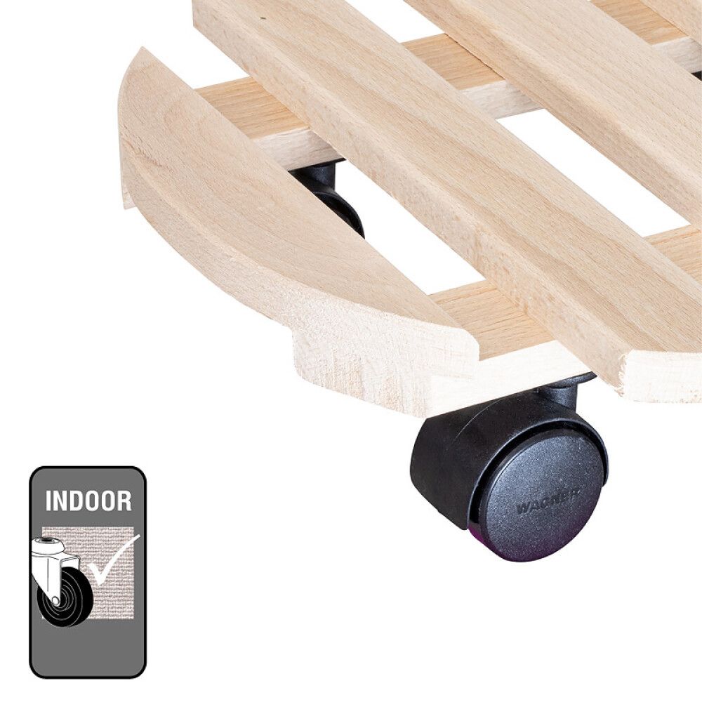 Rúllubretti fyrir blómapott 35cm 100kg tré