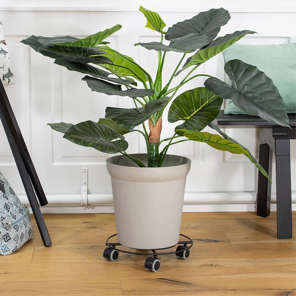 Rúllubretti fyrir blómapott 30cm 60kg svart