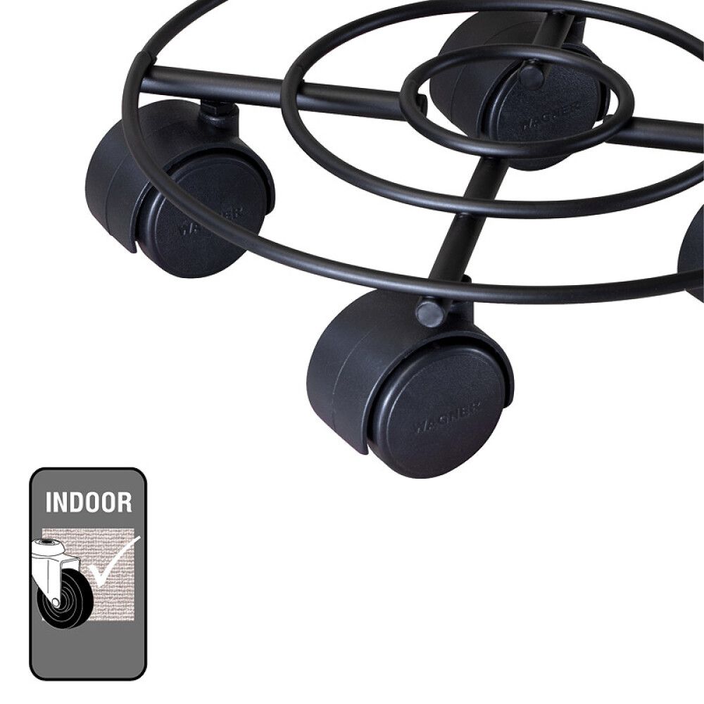 Rúllubretti fyrir blómapott 23cm 60kg