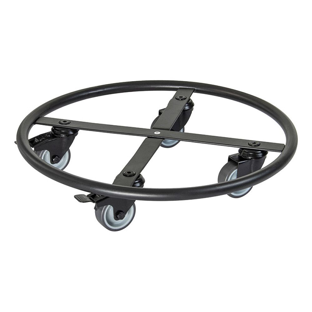 Rúllubretti fyrir blómapott 38cm 150kg svart