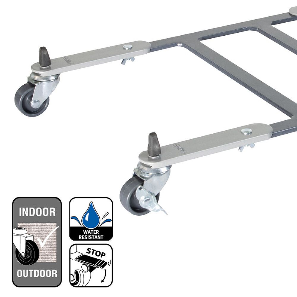 Rúllubretti fyrir blómapott 44-60x30cm 100kg