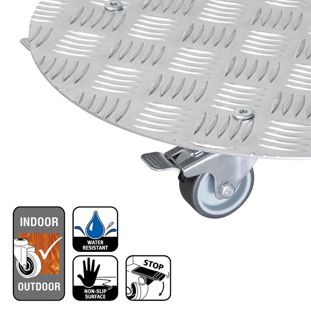 Rúllubretti fyrir blómapott 38cm 100kg