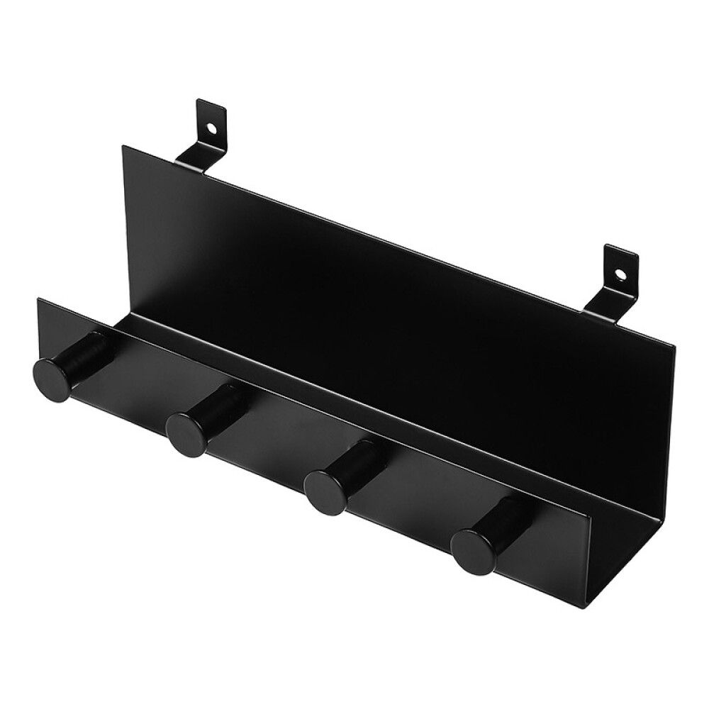 Hilla fyrir hljóðvistarplötu með 4 snögum 21,5cm svört