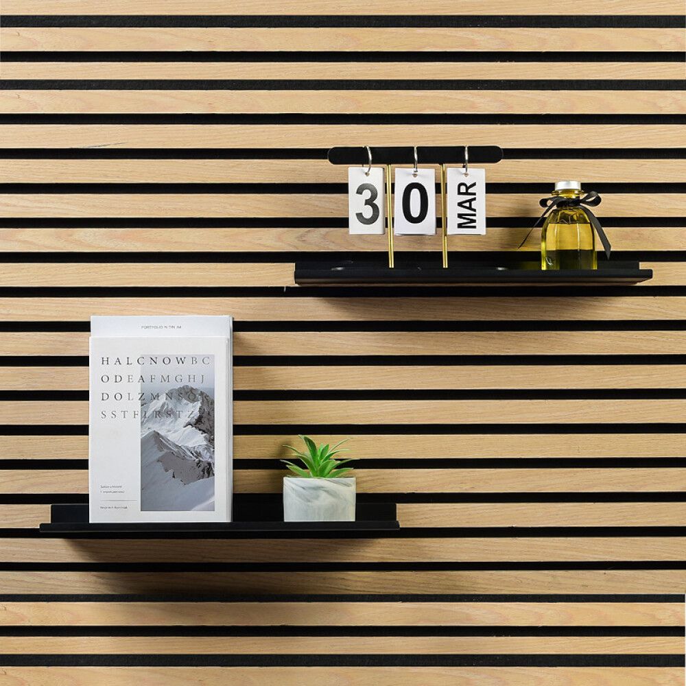 Hilla fyrir hljóðvistarplötu 40cm svört