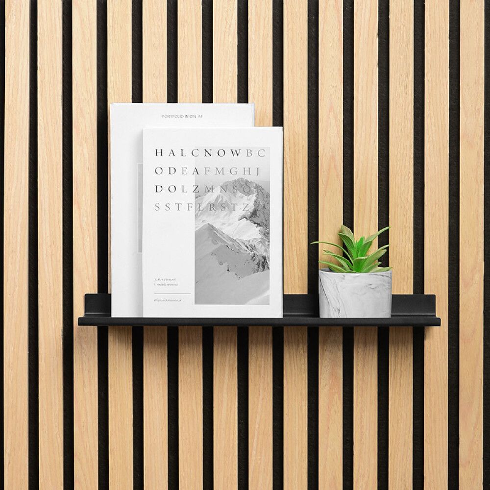 Hilla fyrir hljóðvistarplötu 40cm svört