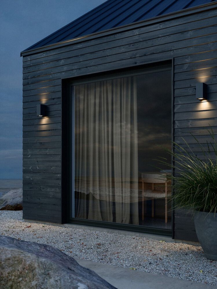 Veggljós LED Canto Maxi Kubi Seaside H10,4cm svart