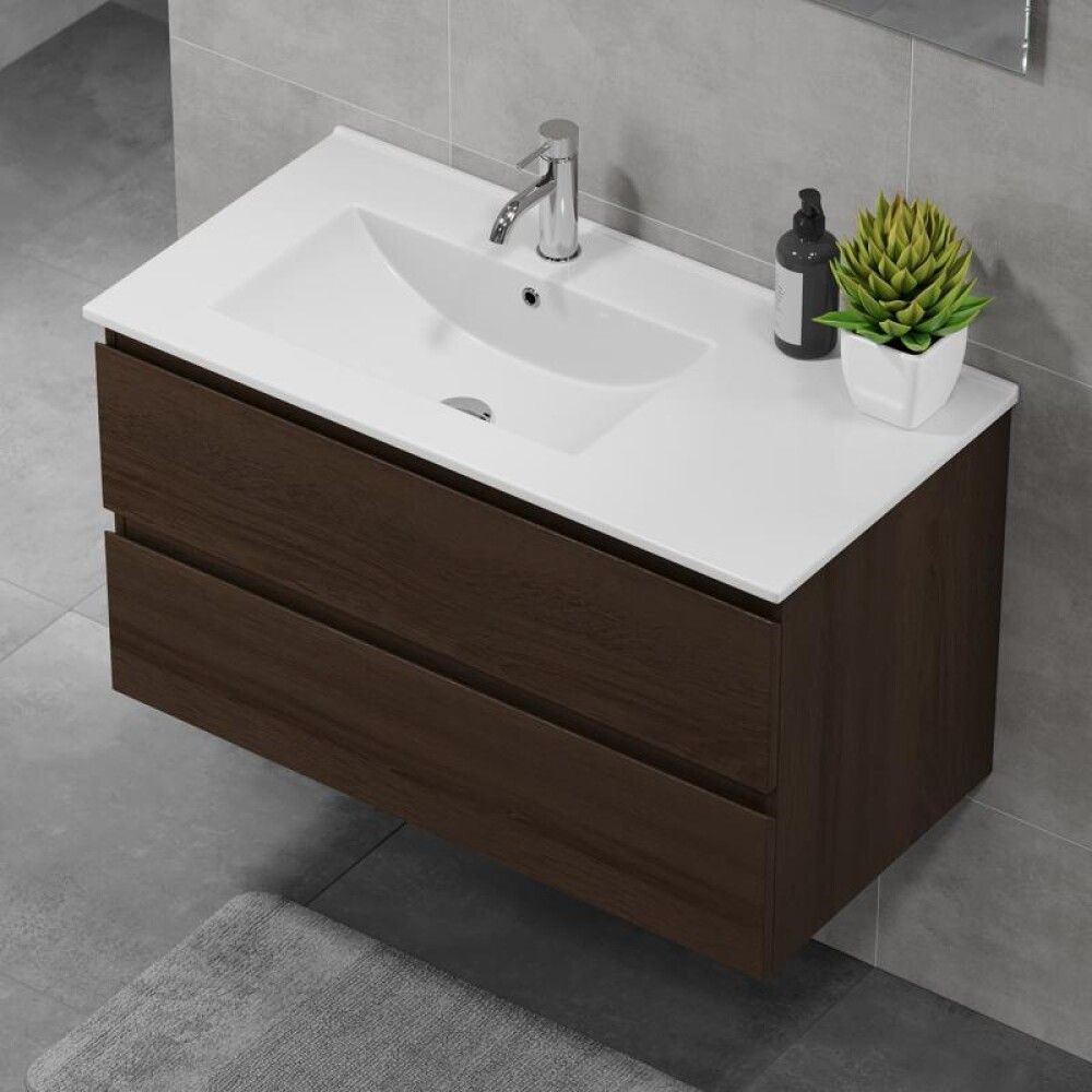 Handlaug vinstri Camden 90cm hvít