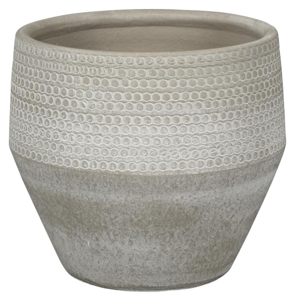 Blómapottur Toro creme Ø20xH18 cm