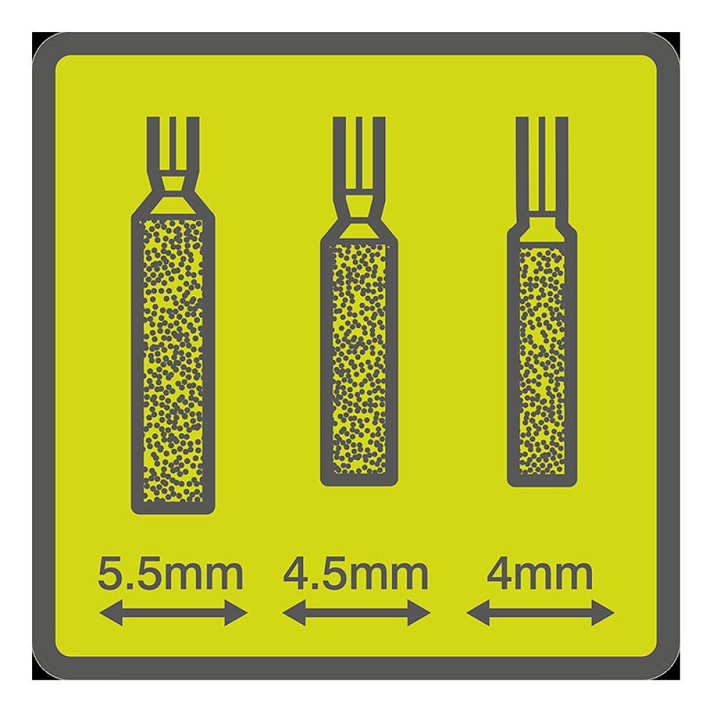 Slípisteinn Ø3,2 mm Ryobi RAR502-3 3 stk