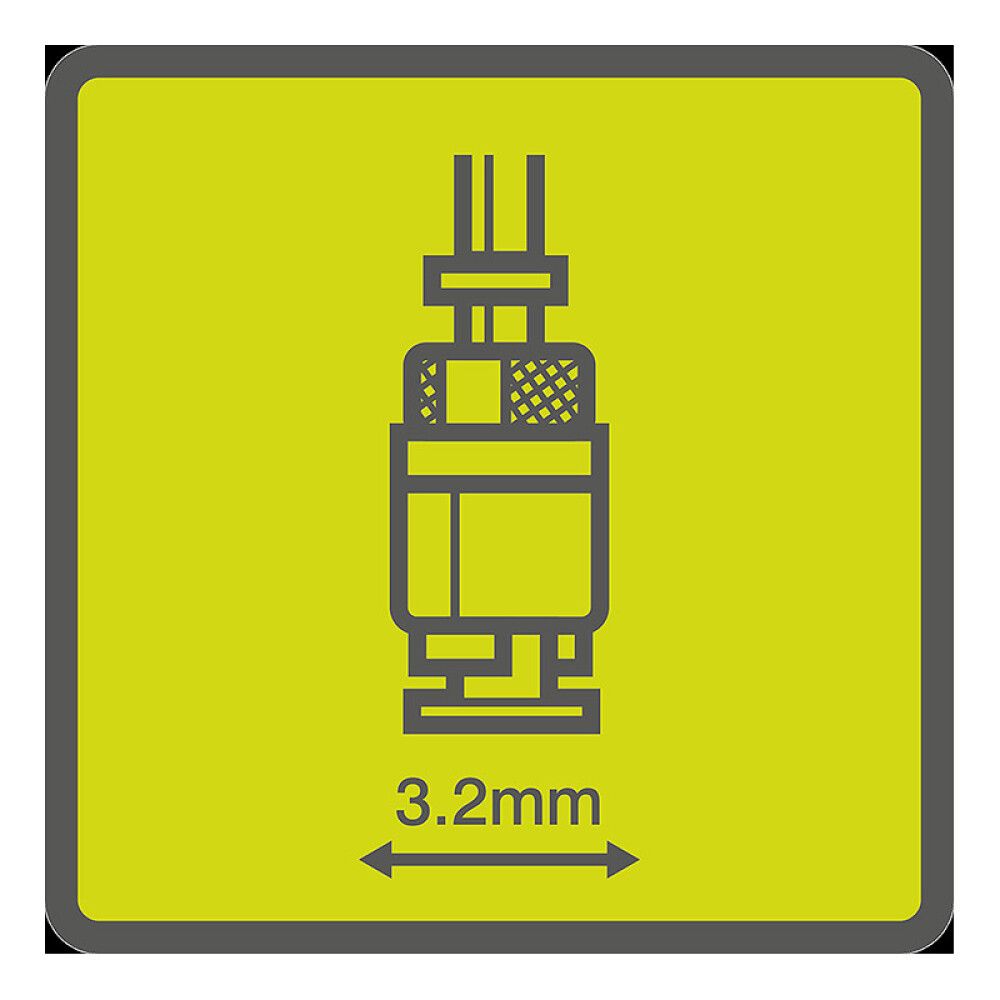 Fræsihaus Ø3,2 mm twist lock Ryobi RAR902 