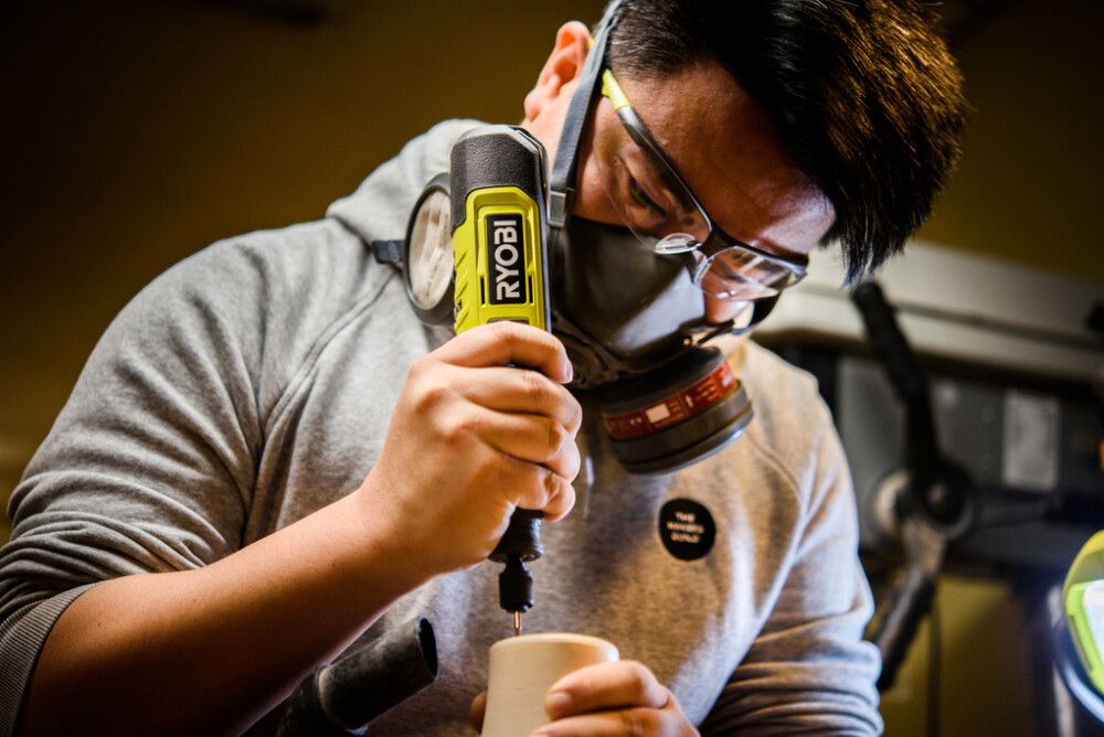 Fræsari með aukahlutum USB-C 12V Ryobi RRT12-120BA3/35