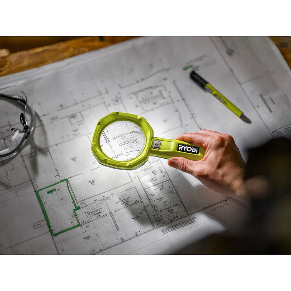 Stækkunargler með ljósi 4V Ryobi RML4-0 án rafhlöðu