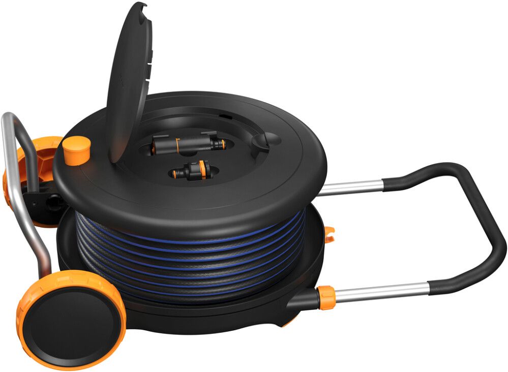 Slöngukefli með 1/2" 30m slöngu Fiskars