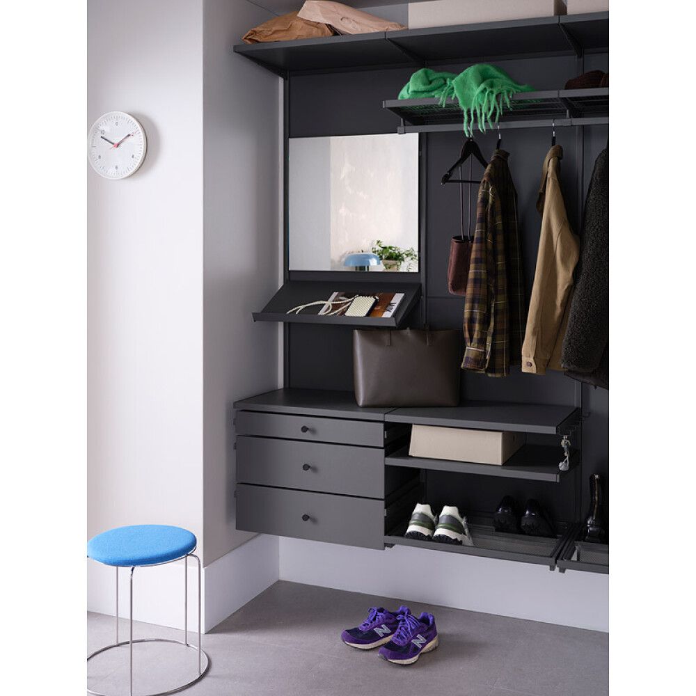 Uppistöð 1532 mm Elfa Garage+ matt grá