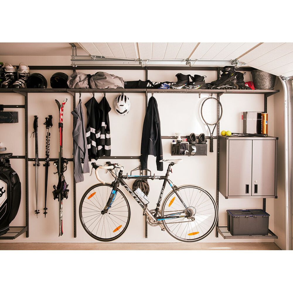 Veggfesting fyrir Elfa Garage+ 574 mm matt grá