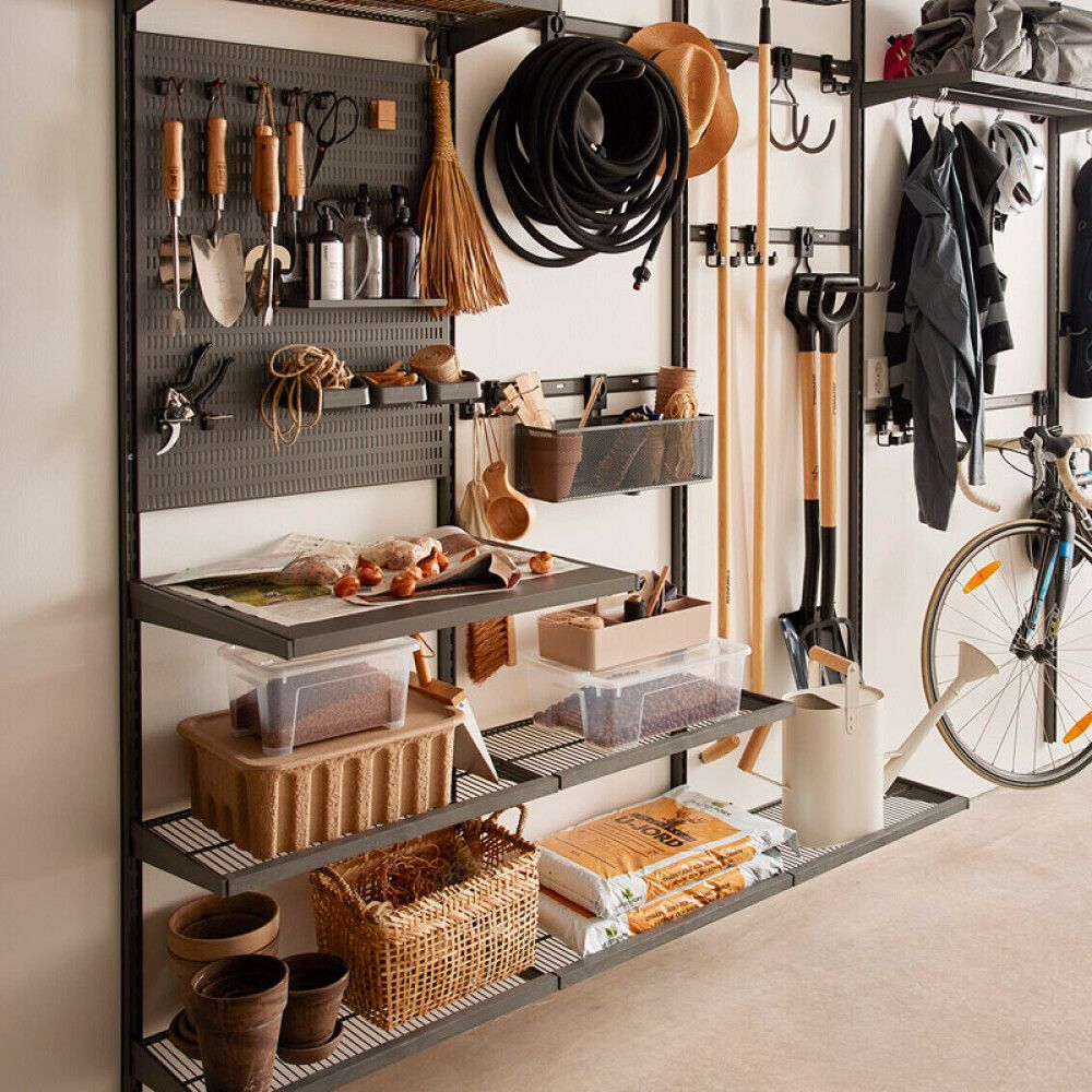 Hilla grind Elfa Garage+ 60x52 cm matt grá