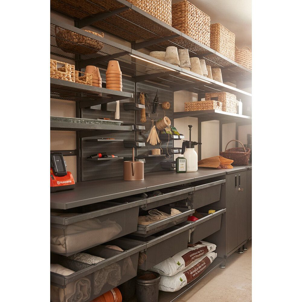 Hilla grind Elfa Garage+ 60x52 cm matt grá