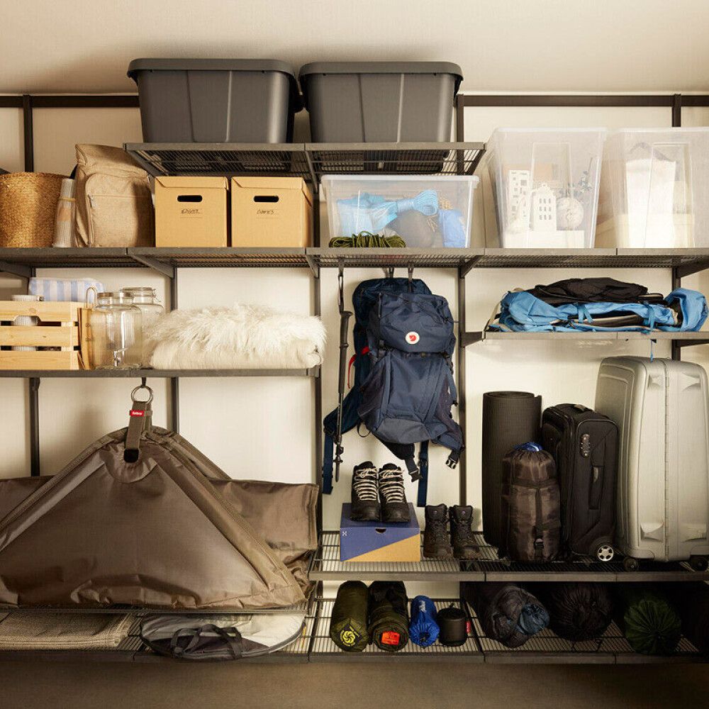 Hilla grind Elfa Garage+ 60x52 cm matt grá