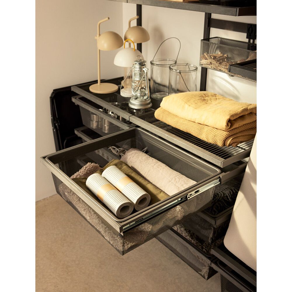 Ra mmi fyrir körfu Elfa Garage+ 60x52 cm matt grár