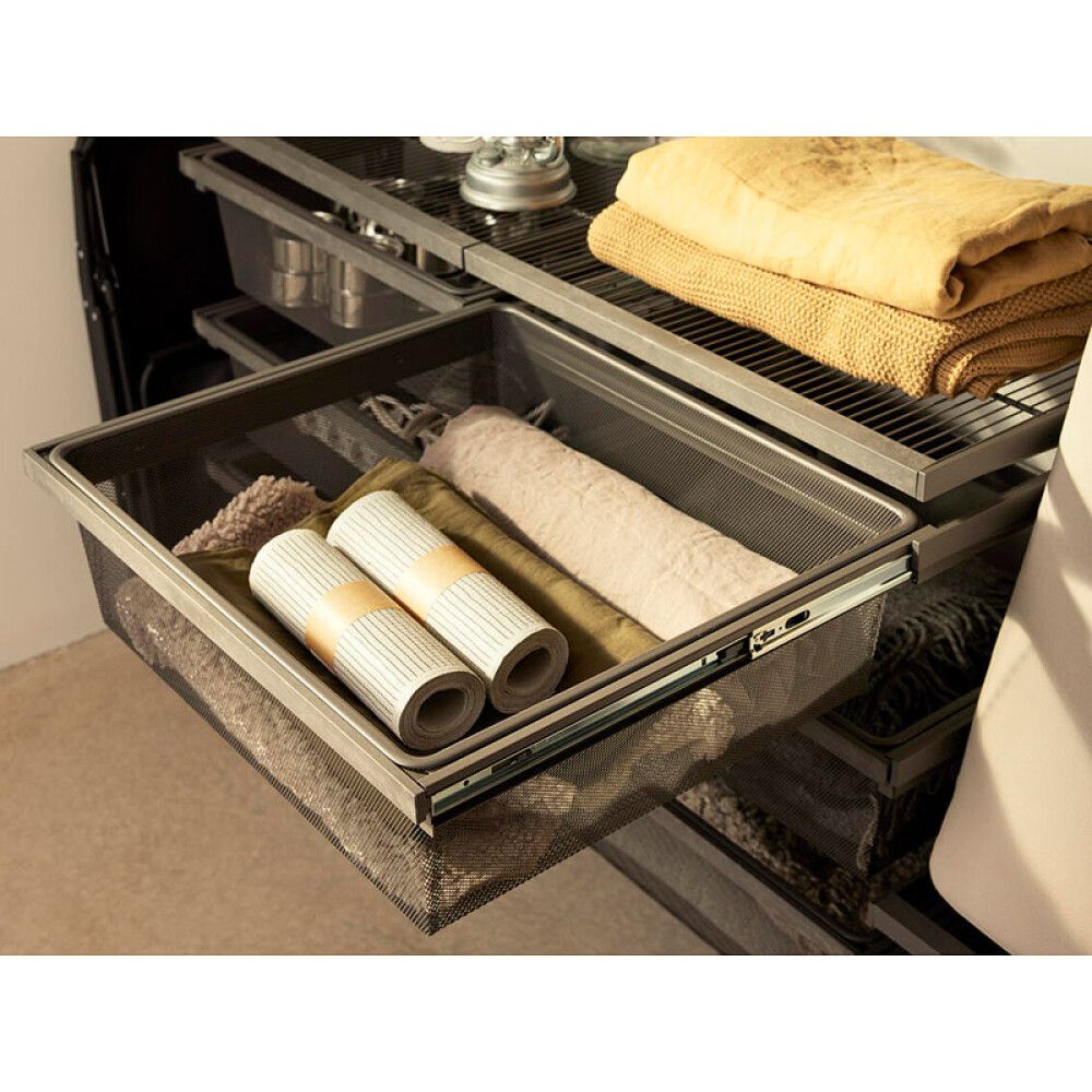 Karfa fyrir Elfa Garage+ kerfi 60x52 cm matt grár