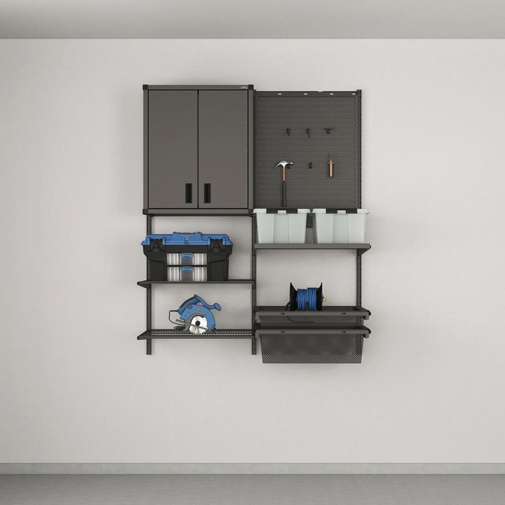 Karfa fyrir Elfa Garage+ kerfi 60x52 cm matt grár