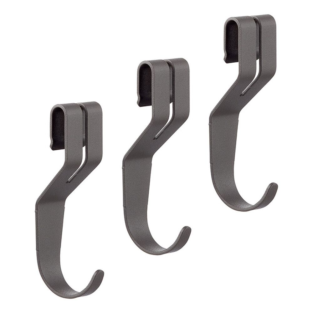 Krókur alhliða Elfa Garage+ 3stk matt grár