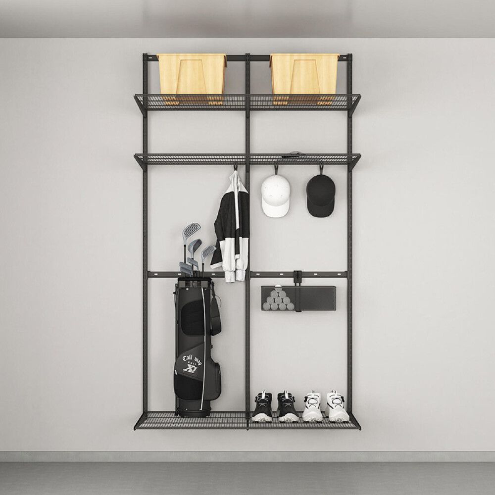 Krókur alhliða Elfa Garage+ 3stk matt grár