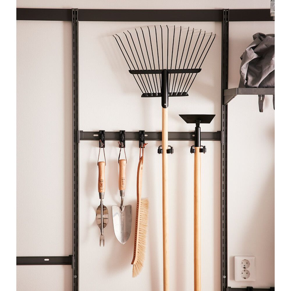 Krókur fyrir garðverkfæri S Elfa Garage+ matt grár