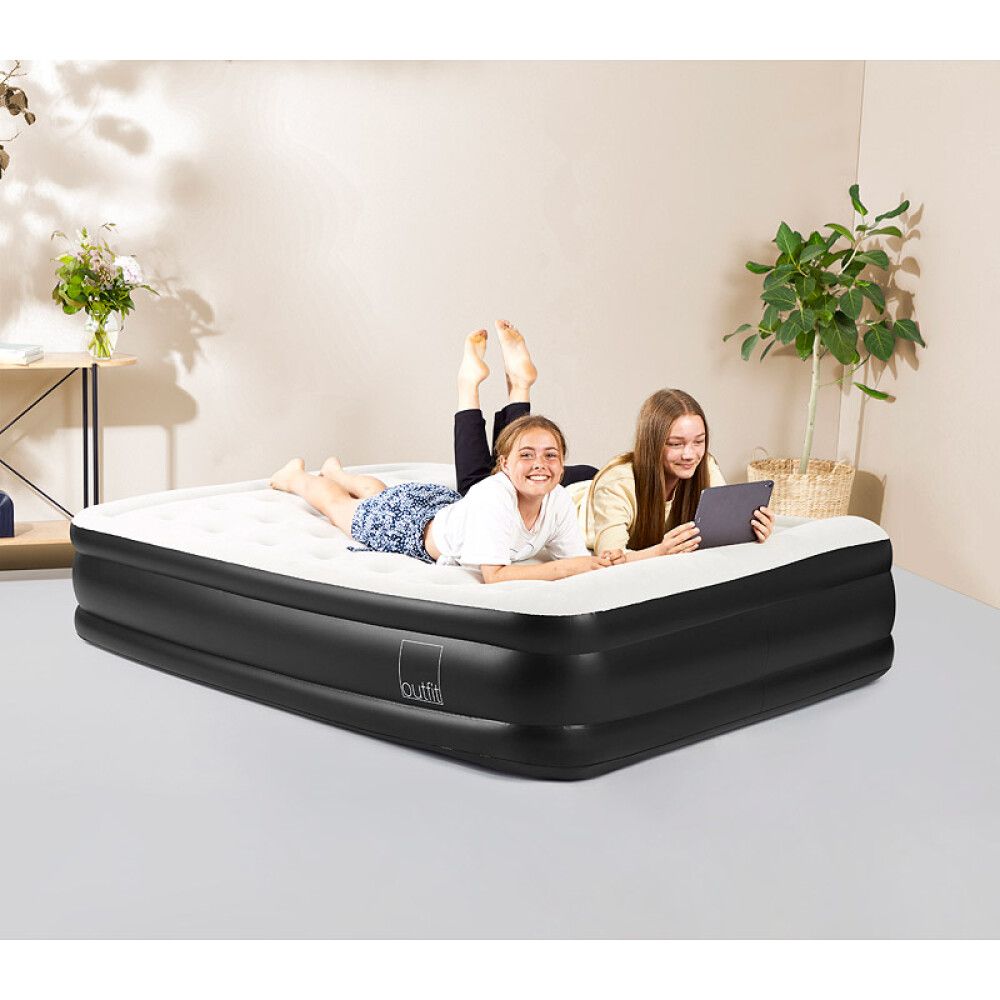 Vindsæng með pumpu 203x156x46cm Outfit