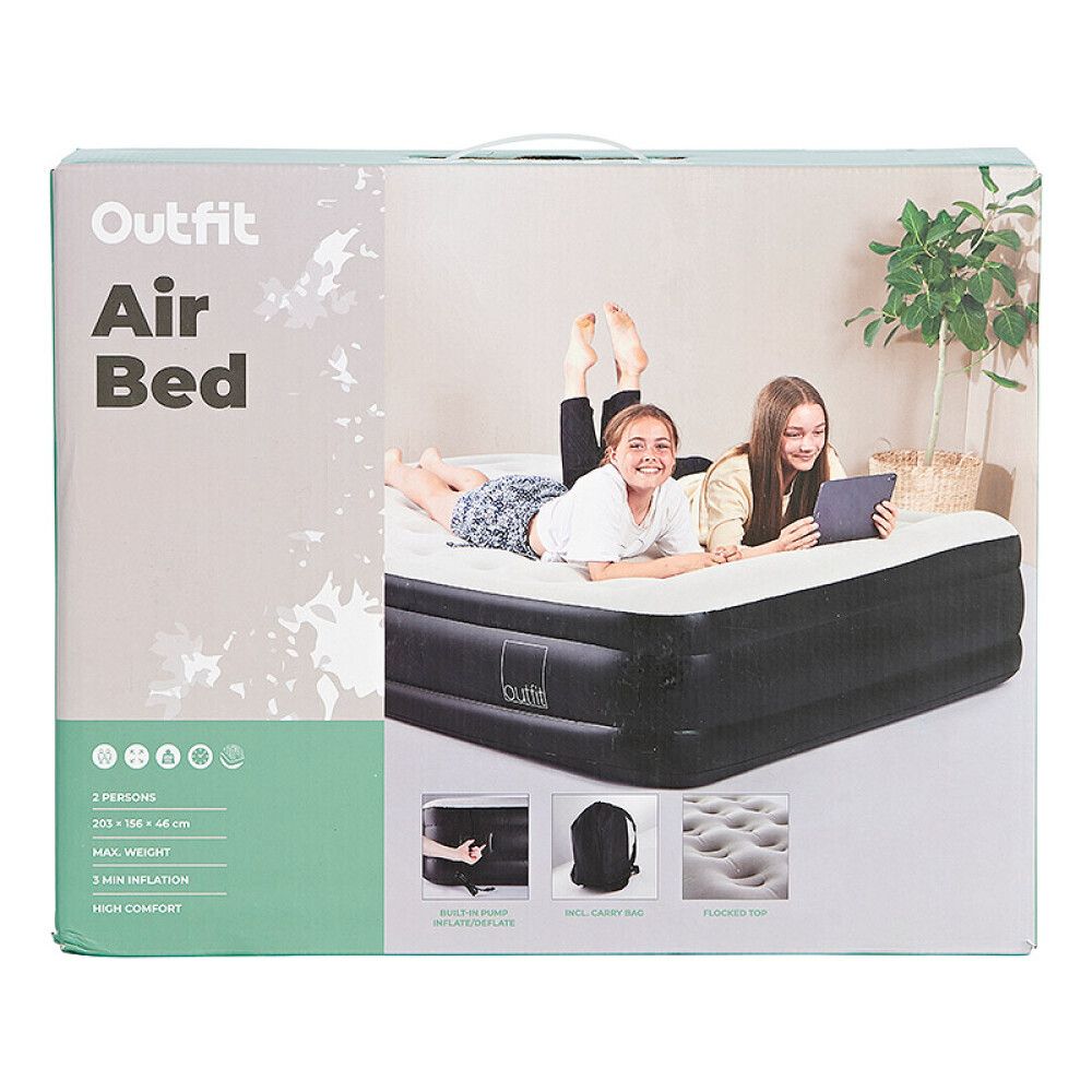Vindsæng með pumpu 203x156x46cm Outfit