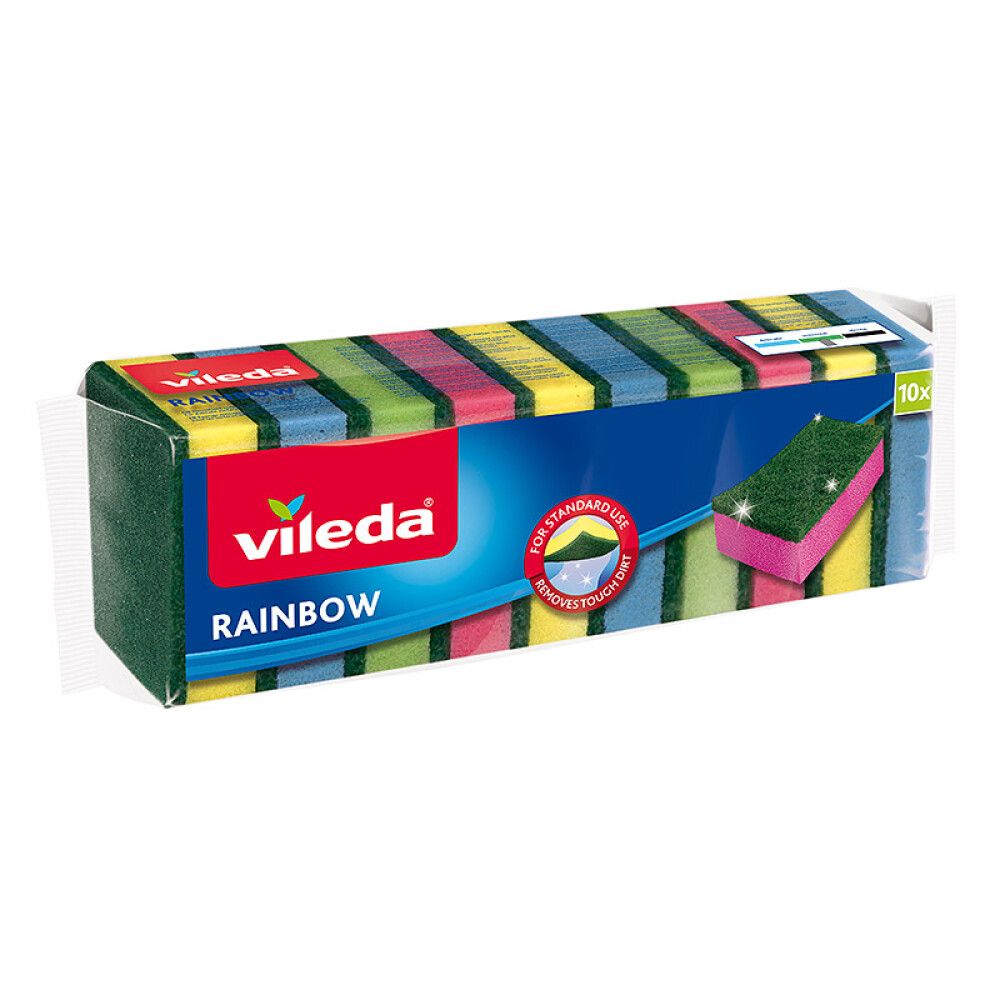 Svampur Vileda Rainbow 10stk