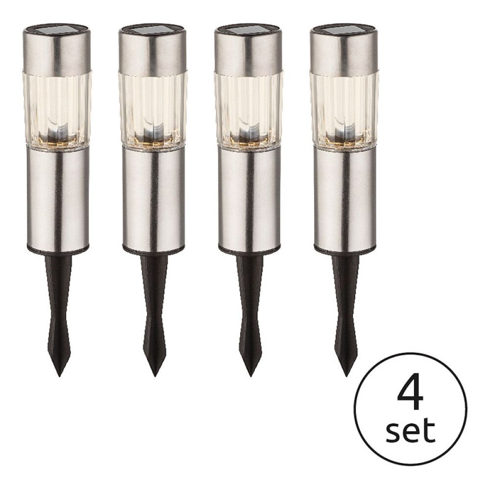 Garðljós með sólarsellu Globo Ø4,6cm 4stk