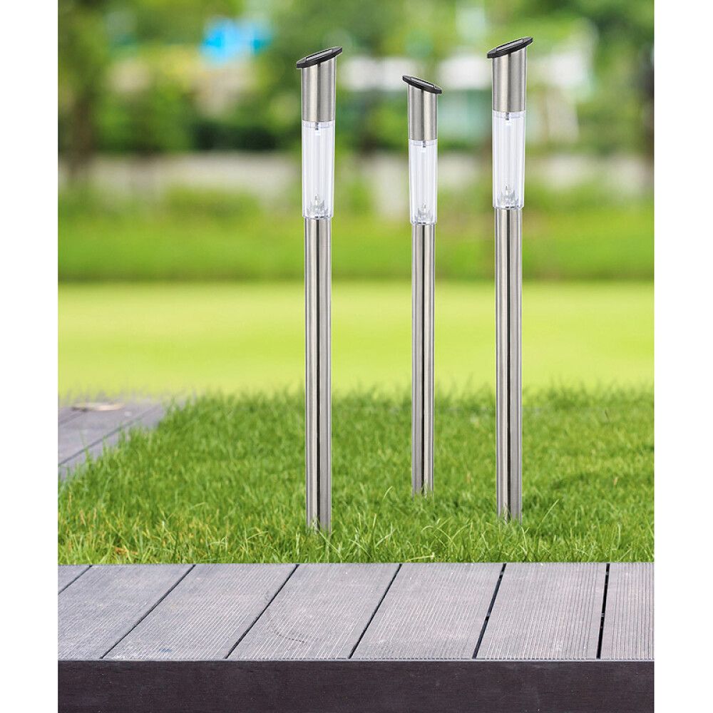 Garðljós með sólarsellu Globo Ø5cm 3stk