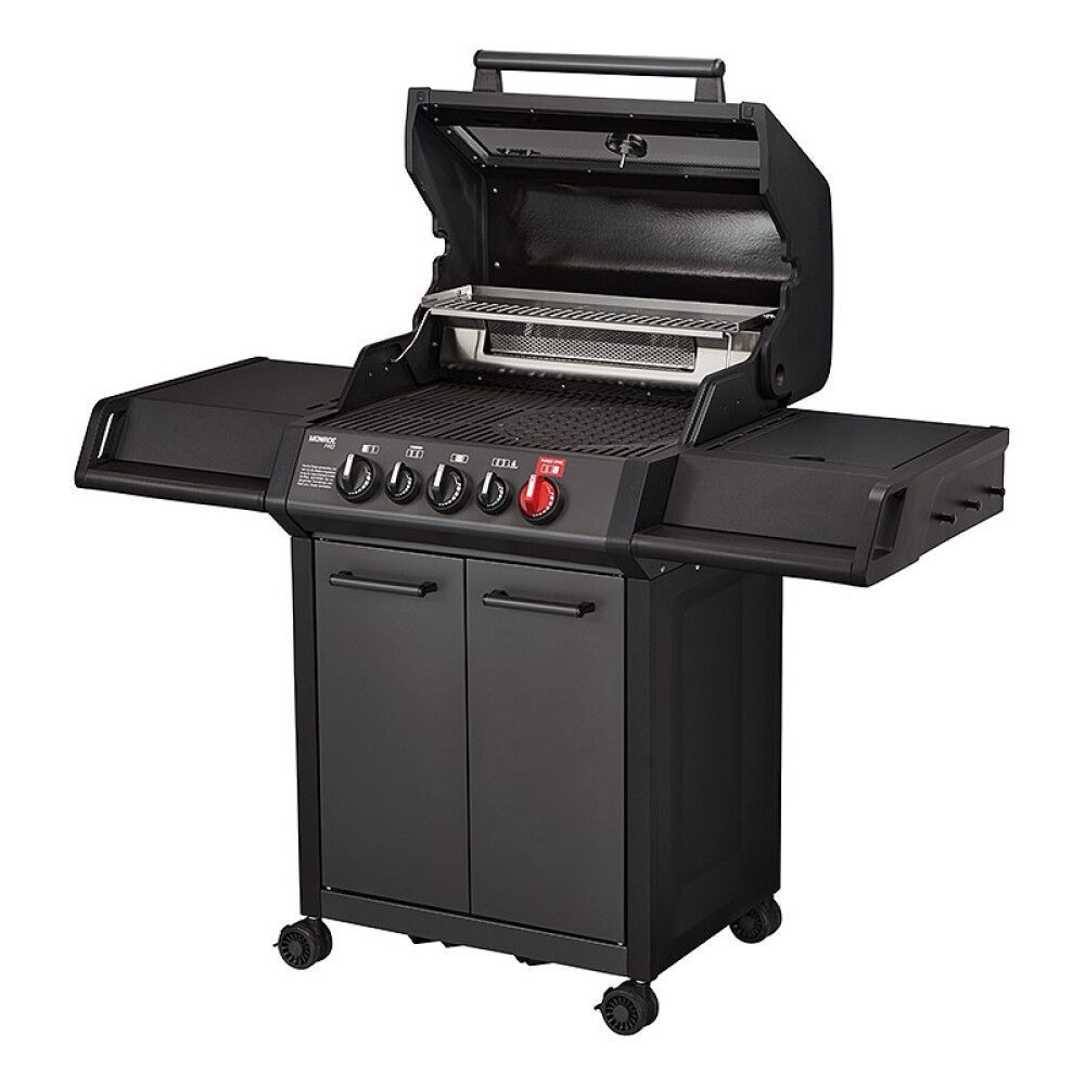 Gasgrill Monroe Pro 3 Turbo svart