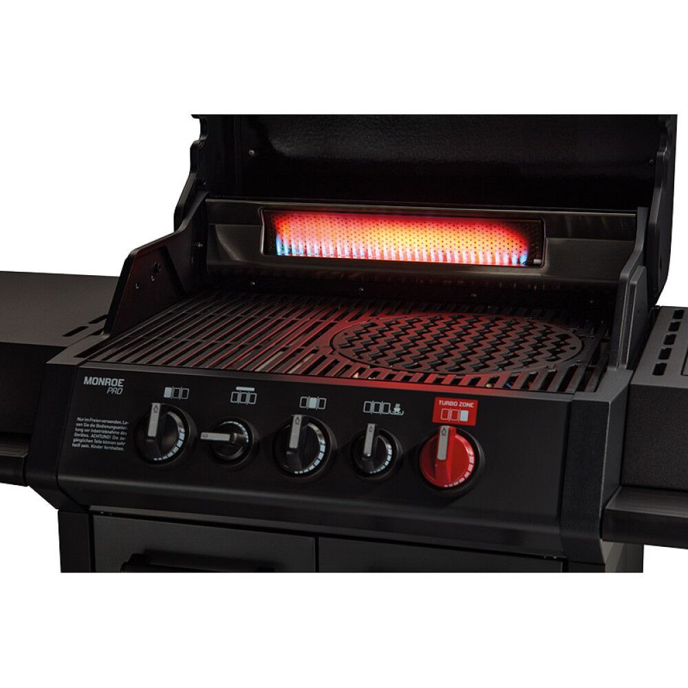 Gasgrill Monroe Pro 3 Turbo svart