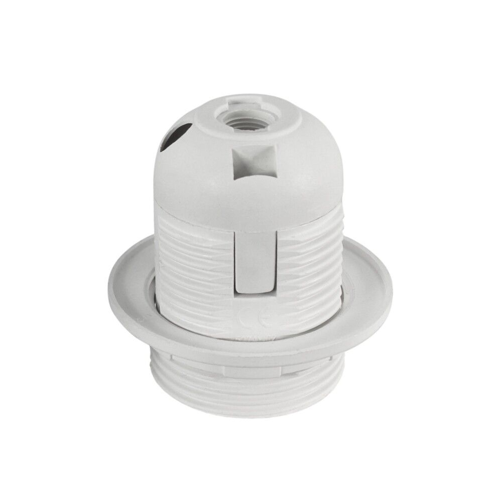 Perustæði E27 plast Commel hvítt