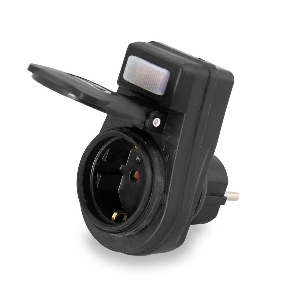 Millistykki með rofa IP44 Commel