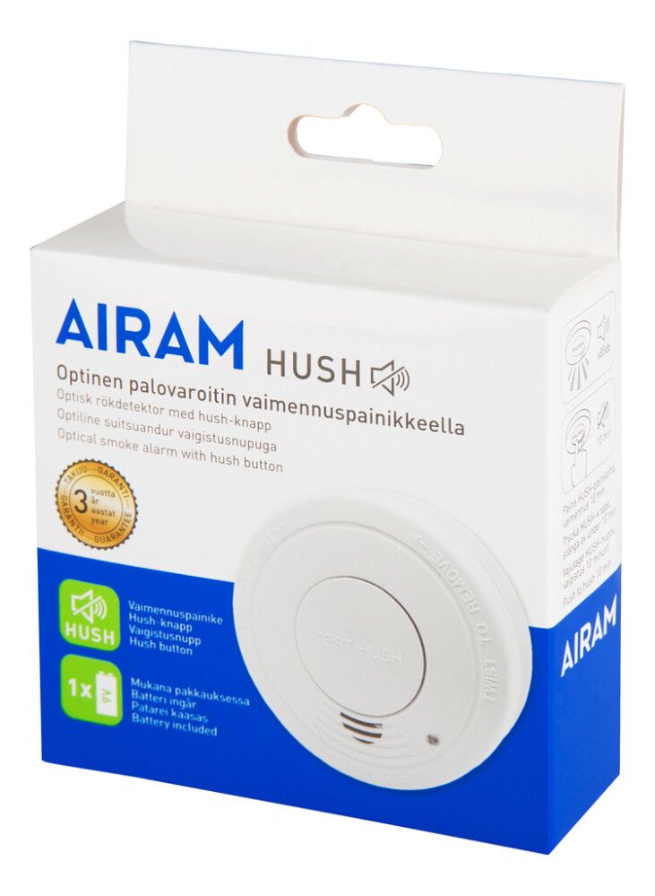 Reykskynjari optískur Ø101 mm Airam