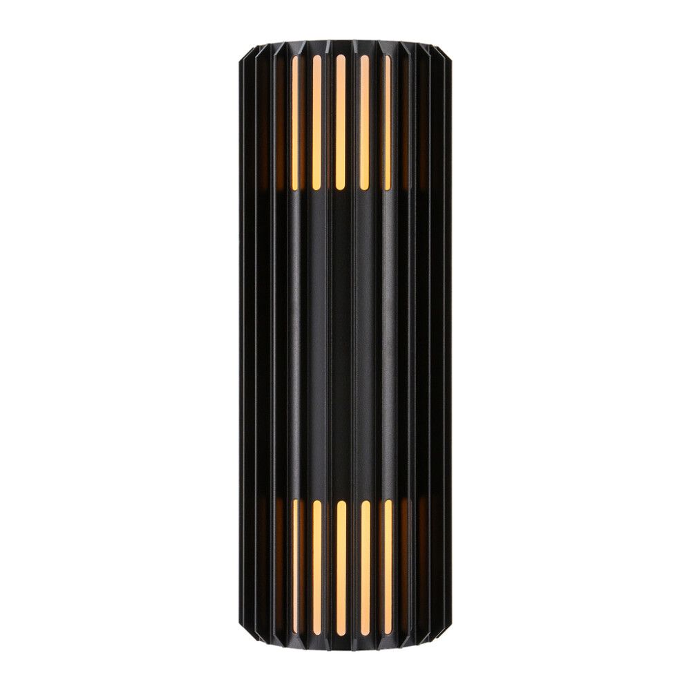 Veggljós 2xE27 Aludra 33,7cm svart