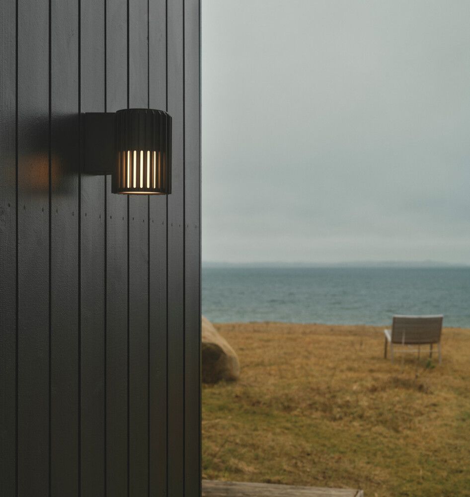 Veggljós E27 Aludra 16,8cm svart