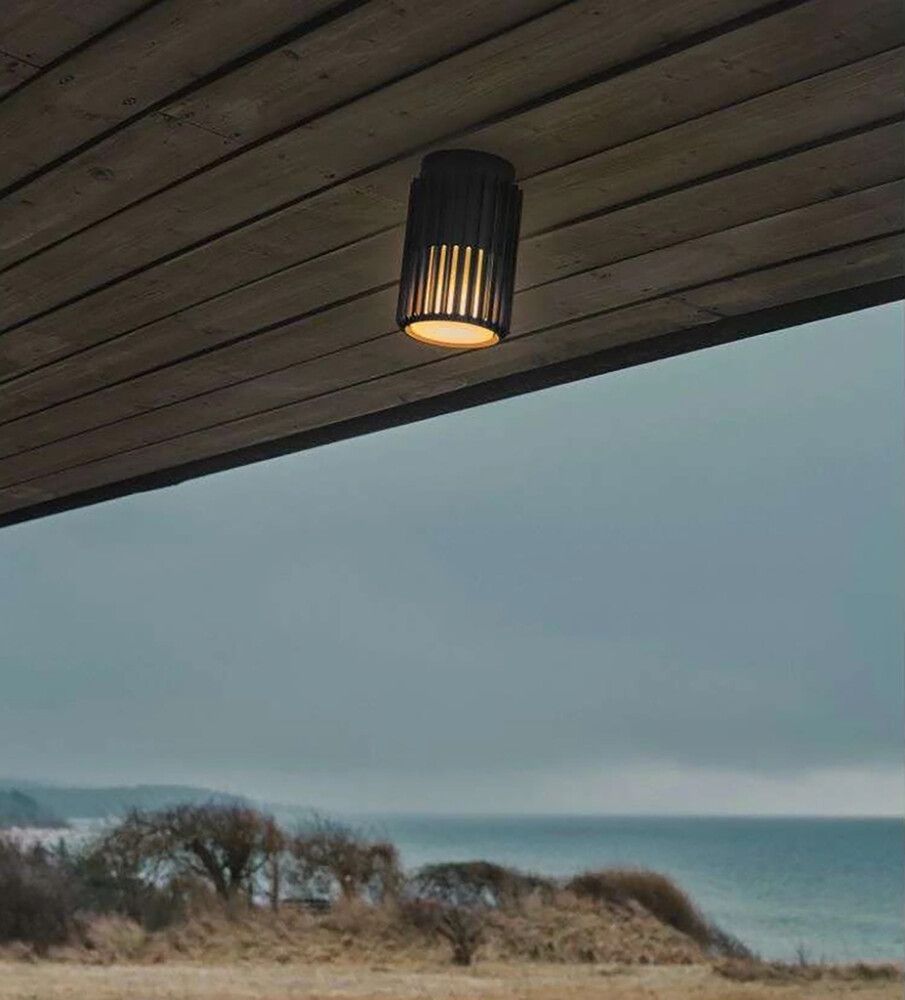 Loftljós E27 Aludra Ø12,4cm svart