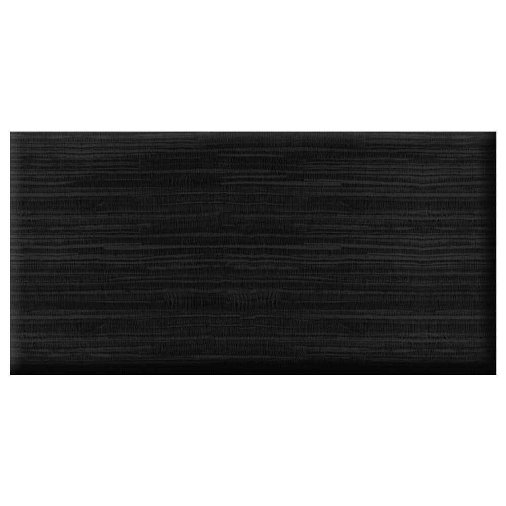 Veggpúði fyrir rúmgafl bambus 30x60 svartur