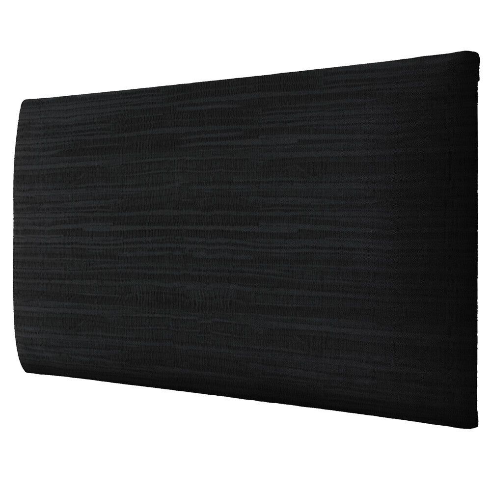 Veggpúði fyrir rúmgafl bambus 30x60 svartur