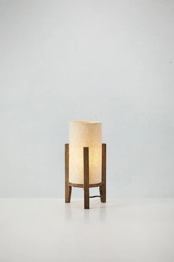 Borðlampi E27 Markslöjd Euca Ø34cm brúnn/beige